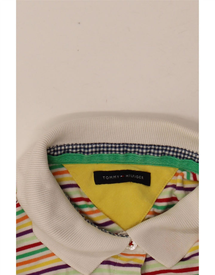 TOMMY HILFIGER Ženska polo majica UK 8 na male raznobojne pruge