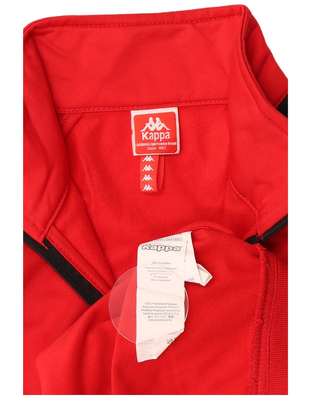 Gornja jakna trenirke Kappa Boys Graphic 11-12 Years Red Colourblock