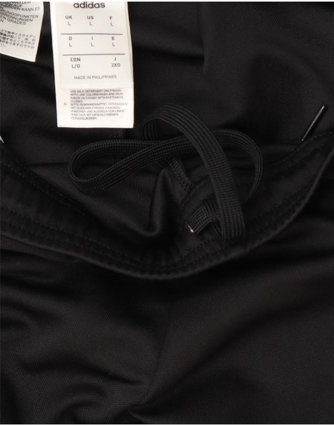 Adidas muške hlače za trenirku Climalite, velike crne poliesterske blokove
