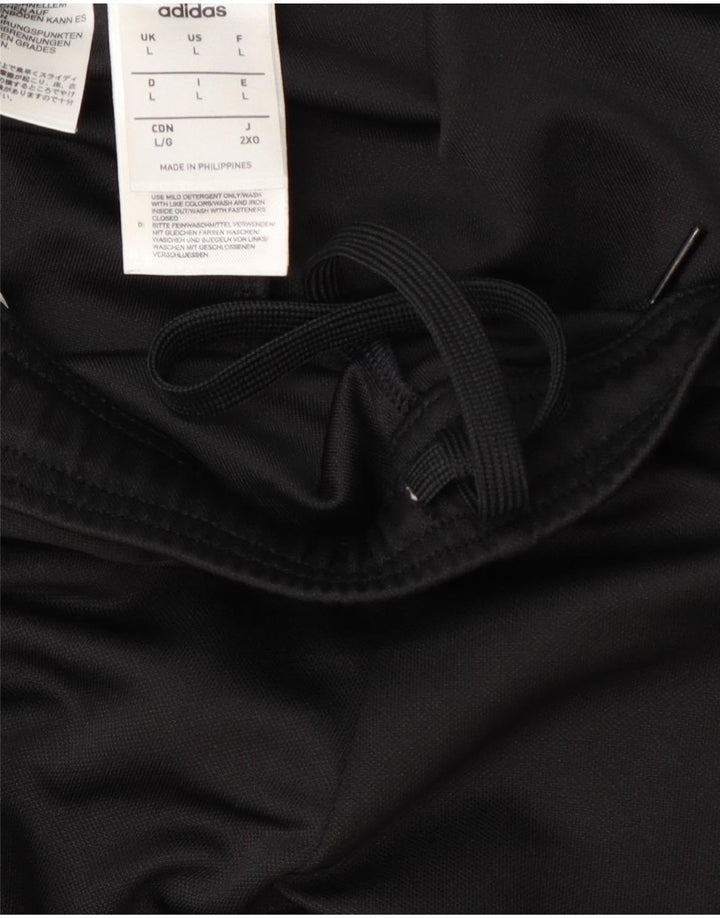 Adidas muške hlače za trenirku Climalite, velike crne poliesterske blokove