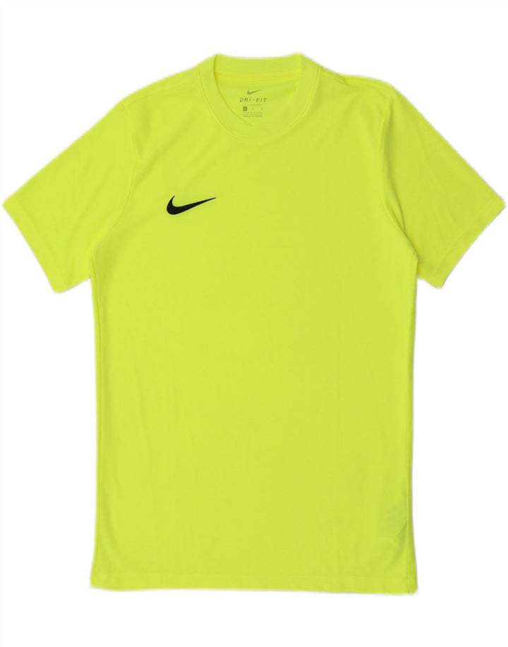 Nike Dri Fit majica kratkih rukava Srednje žuti poliester