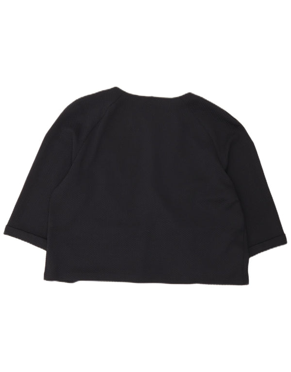 Marks & Spencer ženska jakna sa jaknom 3/4 rukava UK 16 Large tamnoplava