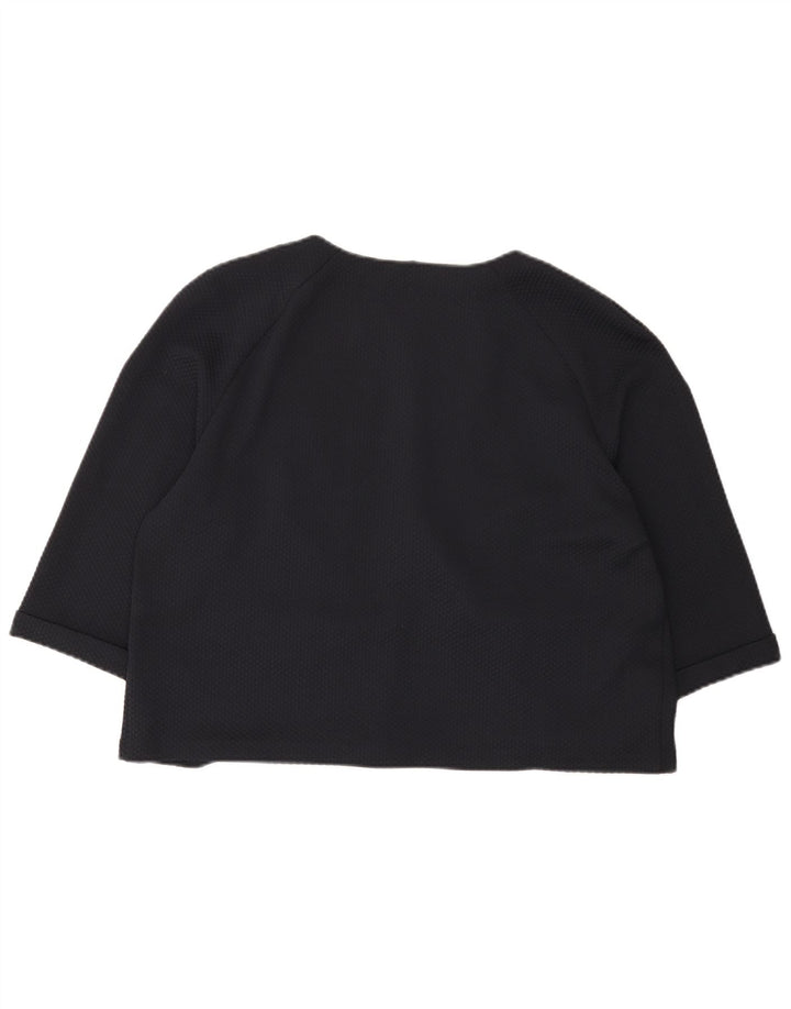 Marks & Spencer ženska jakna sa jaknom 3/4 rukava UK 16 Large tamnoplava