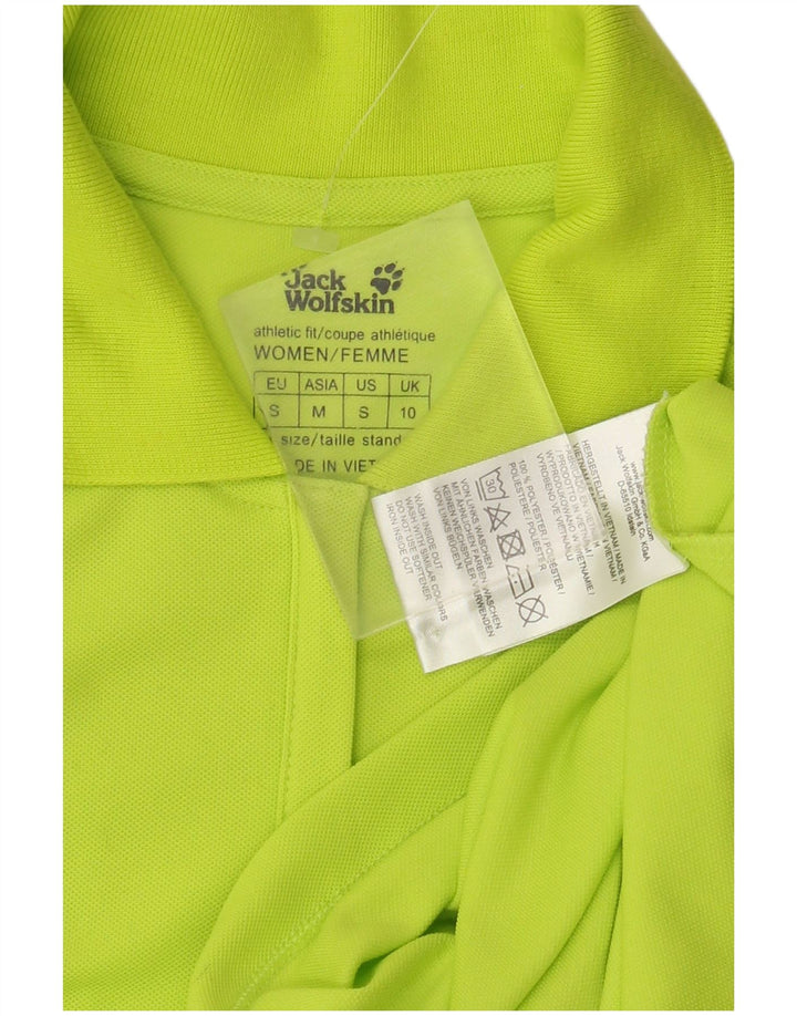 JACK WOLFSKIN Ženska polo majica UK 10 Mali zeleni poliester