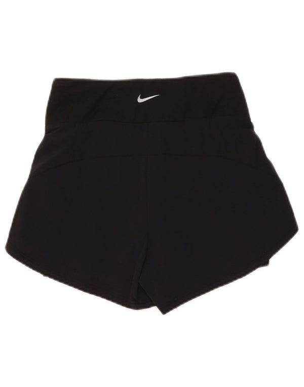 Nike ženske Dri Fit sportske kratke hlače UK 4 XS crne najlonske sportske