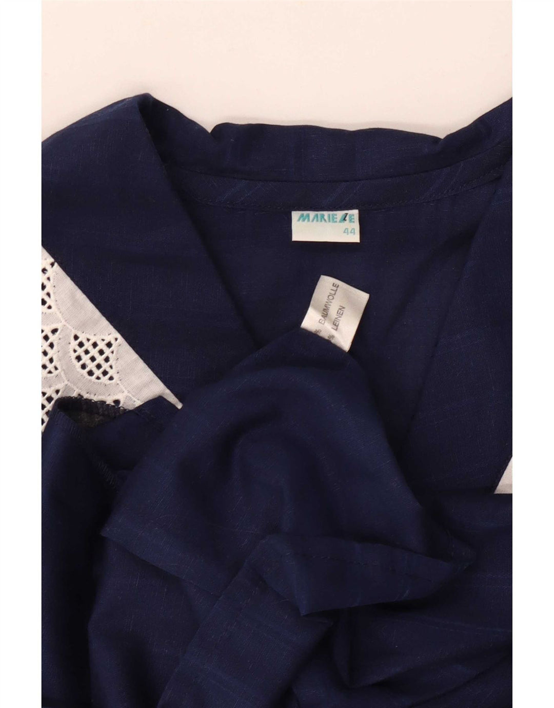 Vintage ženska košulja bluza IT 44 srednje tamnoplave pruge