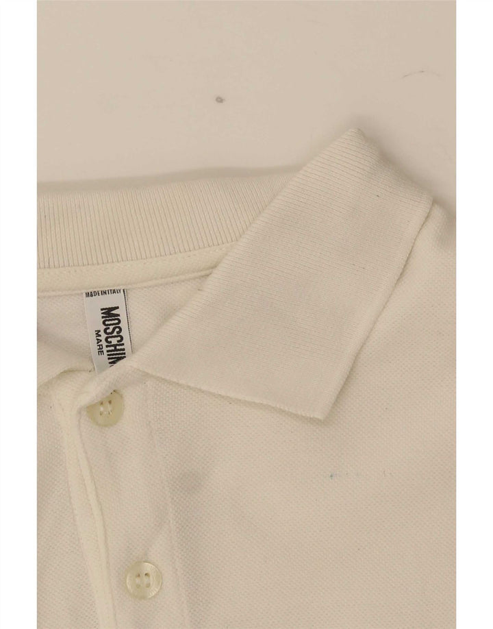 Moschino muška polo majica Srednje bijeli pamuk