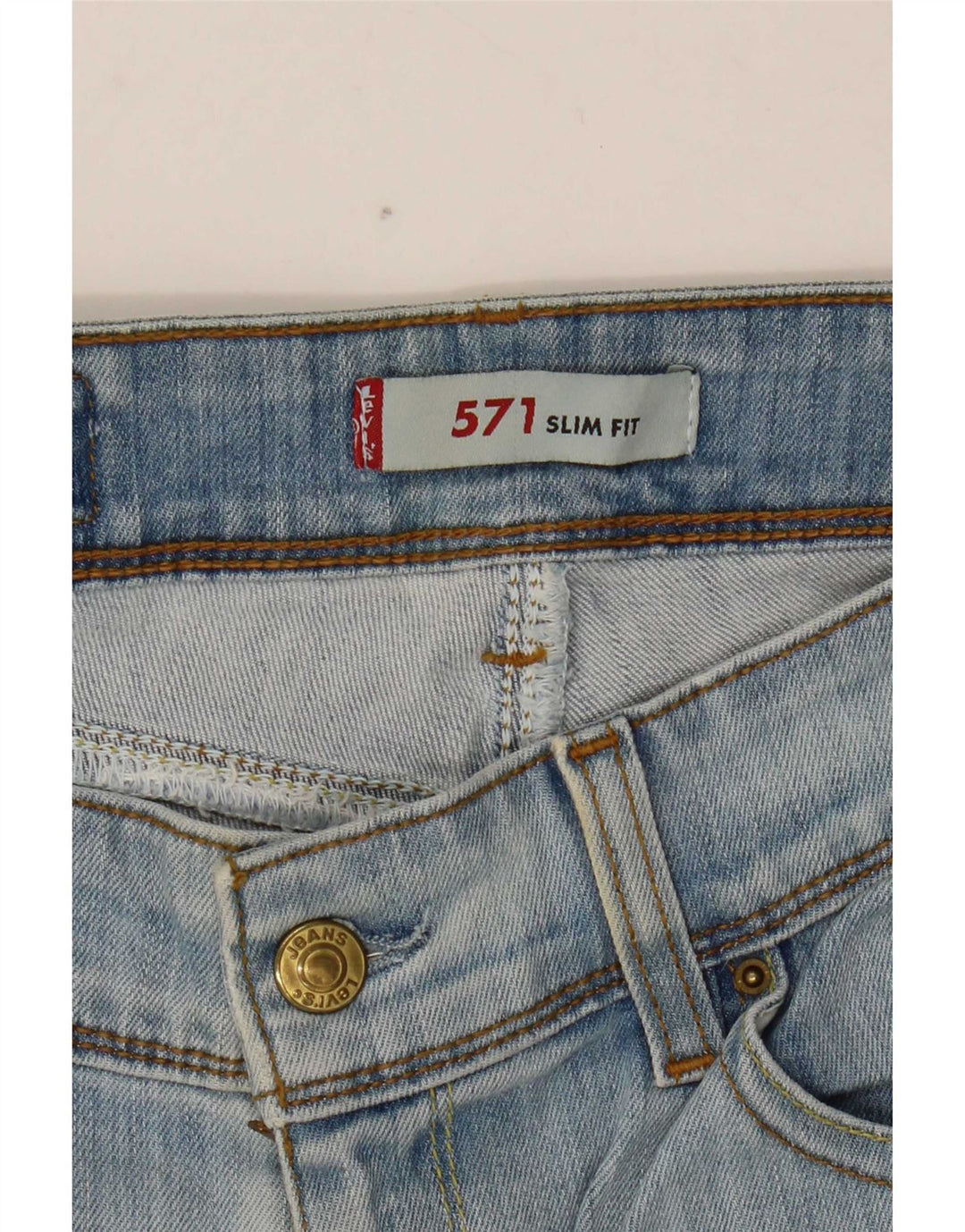 Levi's ženske 571 uske traperice W31 L34 plavi pamuk