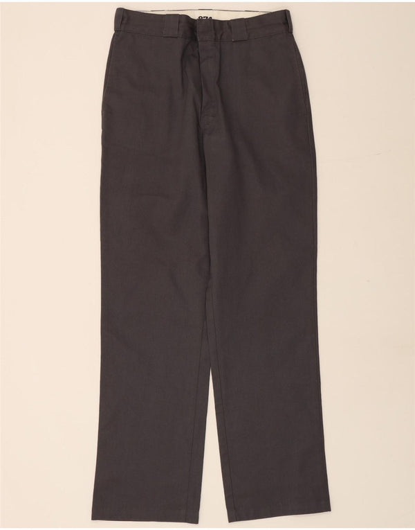DICKIES Muške 874 ravne chino hlače originalnog kroja W33 L34 sivi pamuk