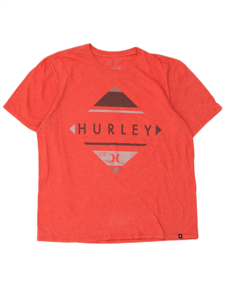 Muška majica s grafičkim motivima Hurley, veliki crveni poliester