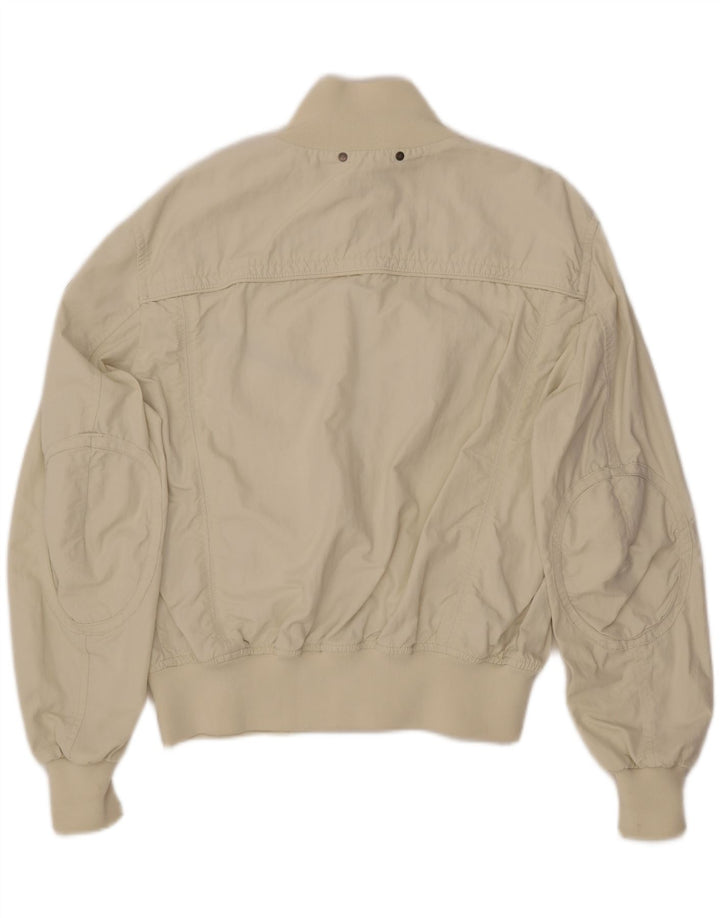 PEUTEREY Muška bomber jakna UK 40 Large Off White Nylon