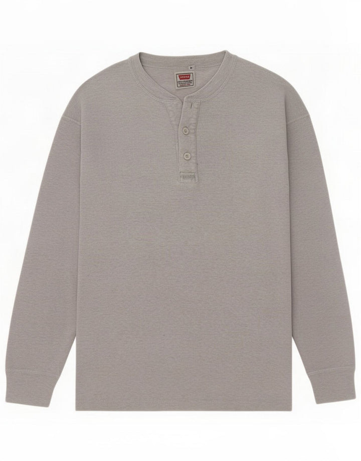 Levi's muška majica dugih rukava, srednje sivi pamuk