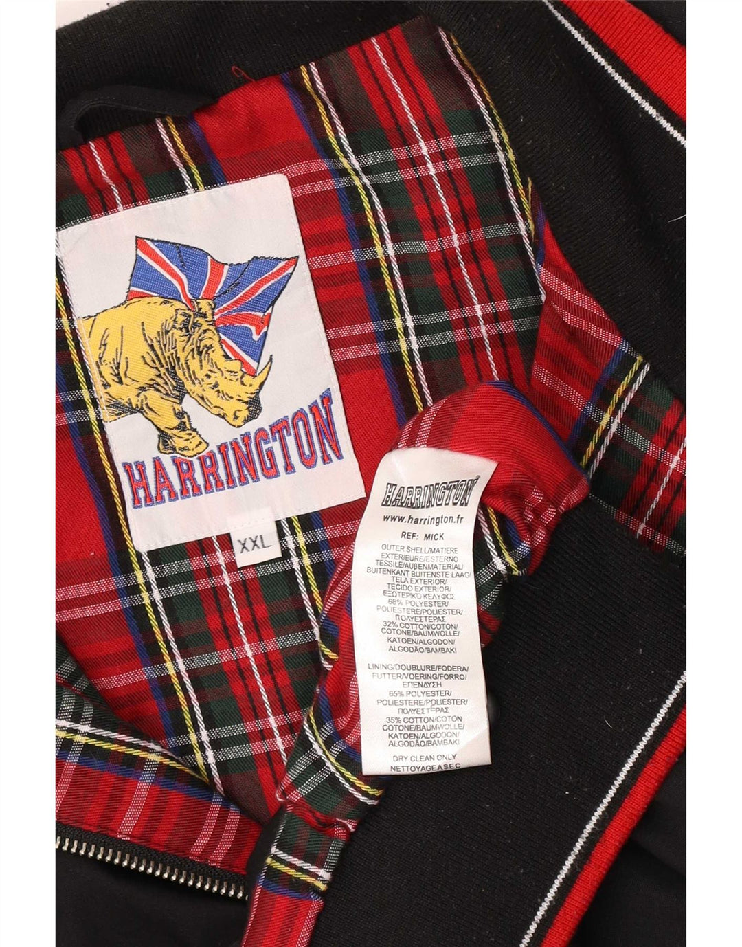 Vintage muška bomber jakna UK 44 2XL crna retro poliester