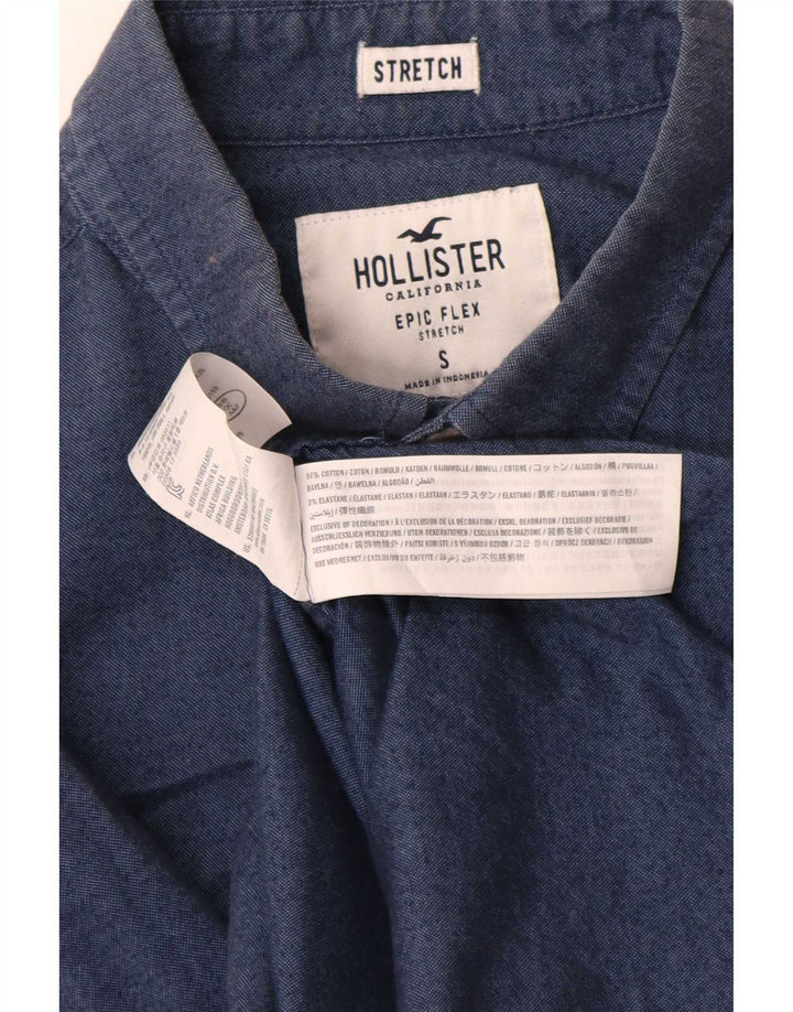 Hollister muška košulja mala tamnoplava pamučna