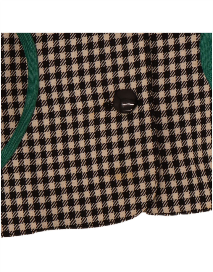 PORTARA Ženska skraćena jakna sako s 5 gumba EU 38 srednje crne boje