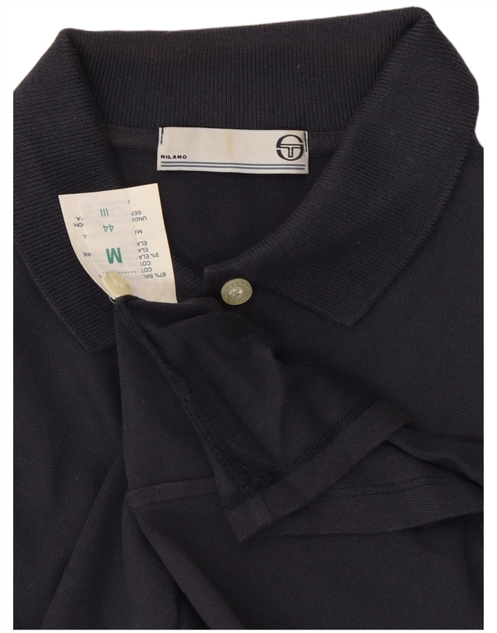 SERGIO TACCHINI Ženska polo majica UK 12 Srednje tamnoplavi pamuk