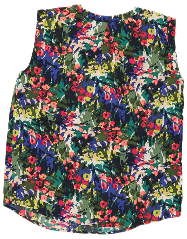 J. CREW Ženski gornji dio bluze bez rukava US 4 Small Multicolored Floral