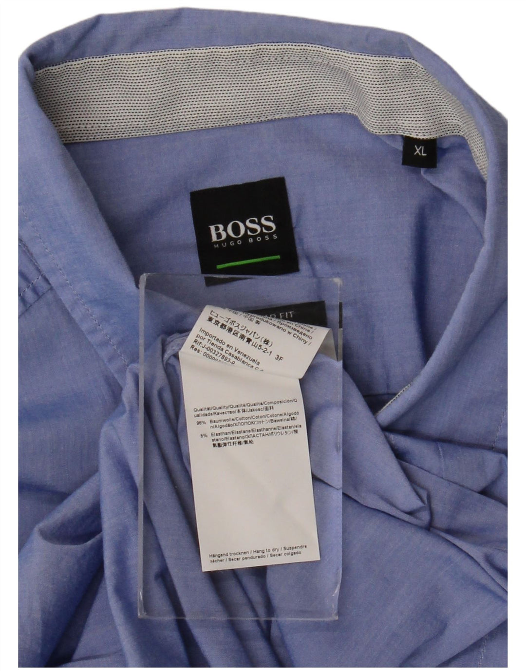 Hugo Boss muška majica standardnog kroja XL plavi pamuk