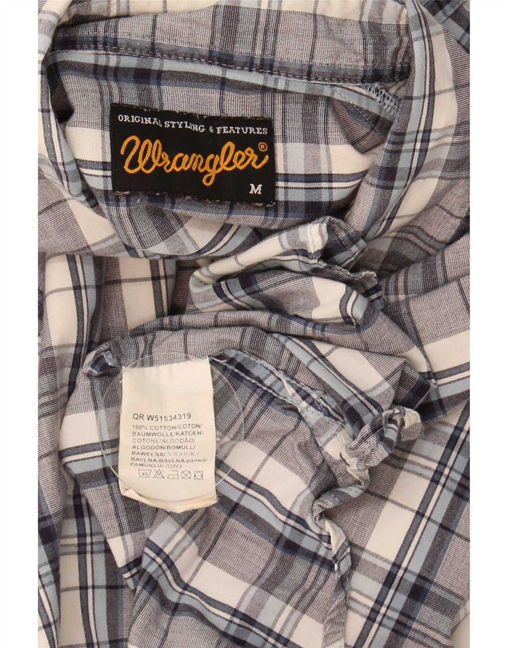 Wrangler muška košulja Srednje plavi karirani pamuk