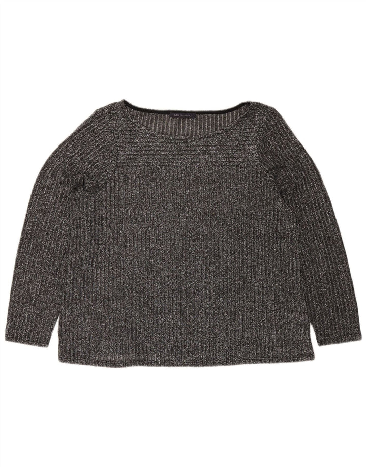 MARKS & SPENCER Top ženske bluze UK 20 2XL Sivi flekasti poliester