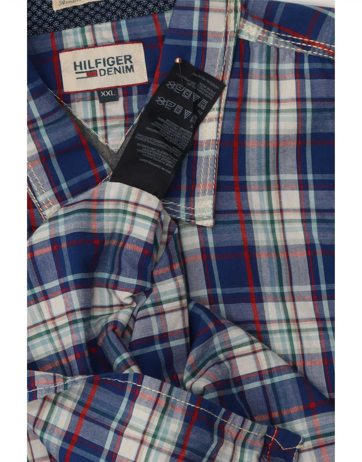 Tommy Hilfiger muška košulja 2XL plavi karirani pamuk