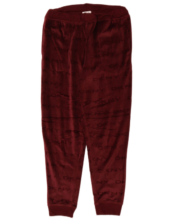 DKNY Ženske trenirke s grafičkim motivima Joggers UK 10 Small Burgundy