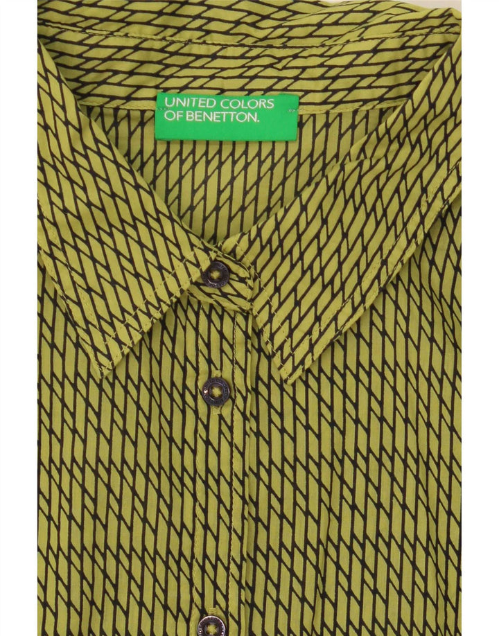Benetton ženska košulja UK 16 Large Green Geometric
