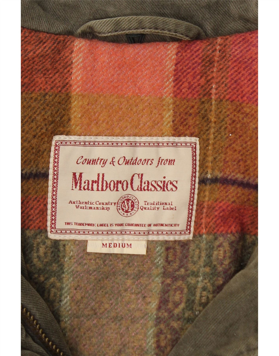 Ženska vjetrovka Marlboro Classics UK 12 Srednje zeleni pamuk