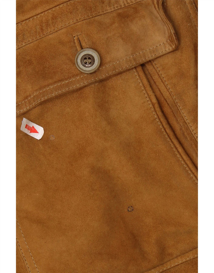 ASGARD Muški gornji kaput od brušene kože UK 42 XL smeđi