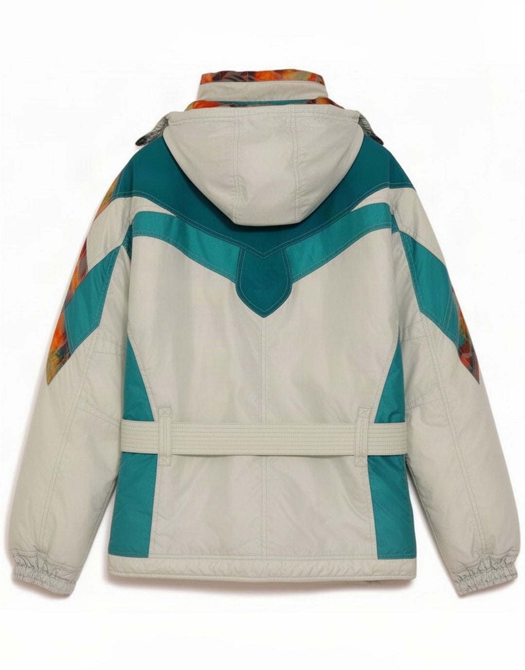Ellesse ženska skijaška jakna s kapuljačom IT 42 Medium White Colourblock Polyester