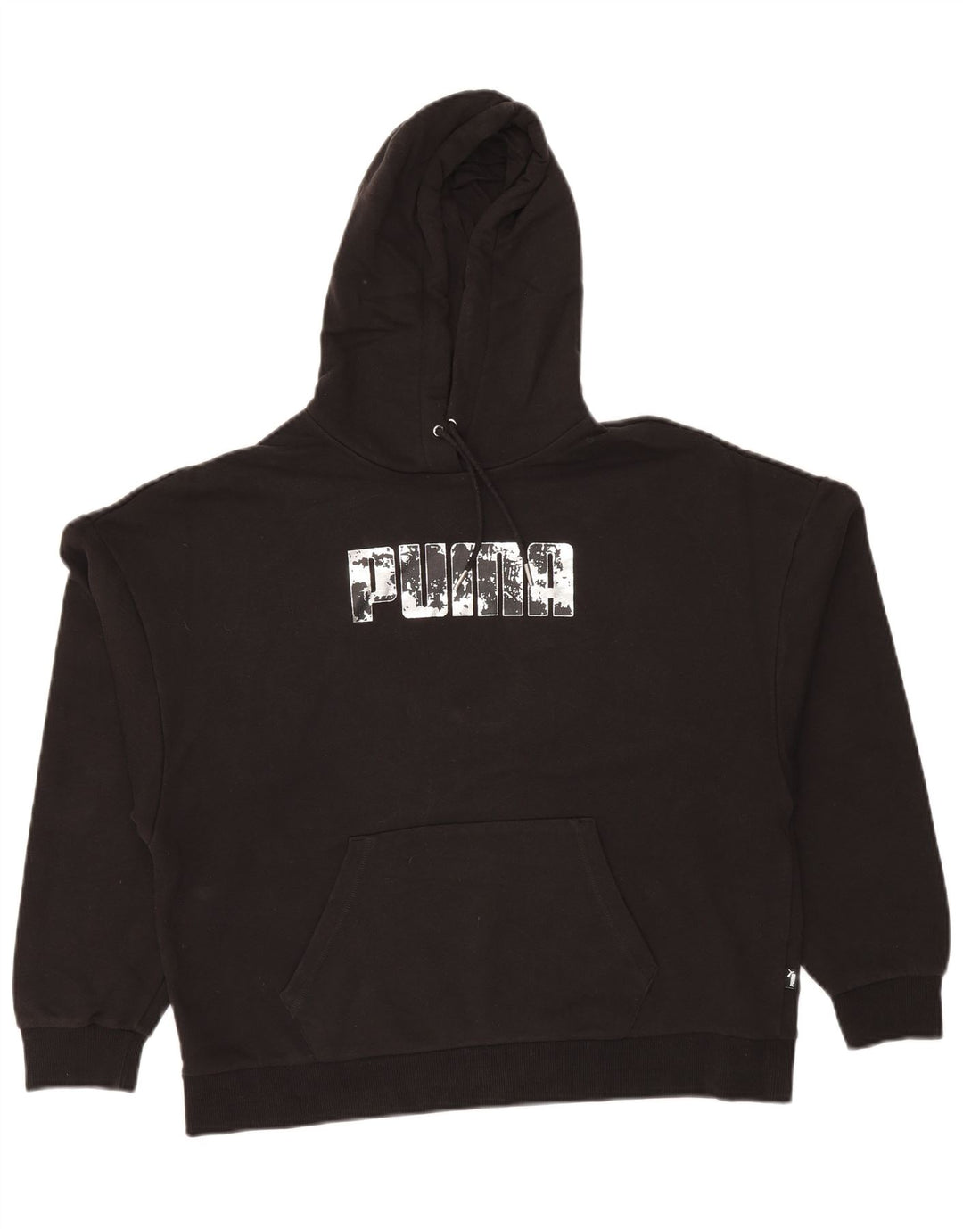 PUMA Ženska majica s kapuljačom s kapuljačom UK 16 Veliki crni pamuk