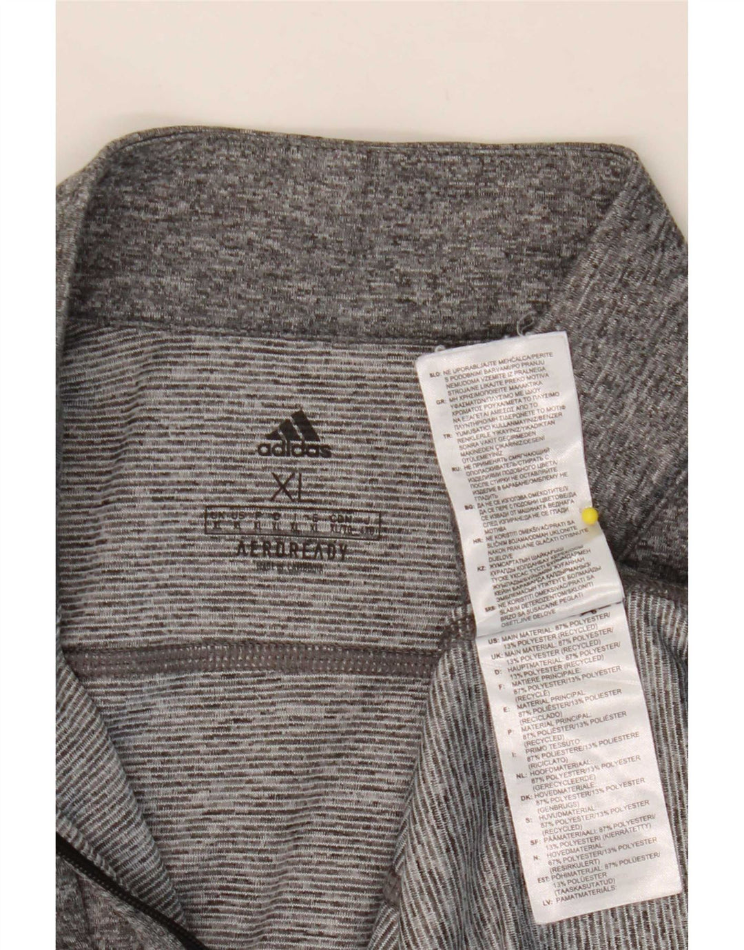 Adidas muška trenirka Aeroready zip izrez i gornji dio trenirke XL siva s pjegama