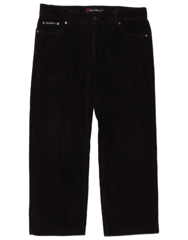 CONTE OF FLORENCE Muške kratke hlače od samta IT 50 Large W34 L25 crne