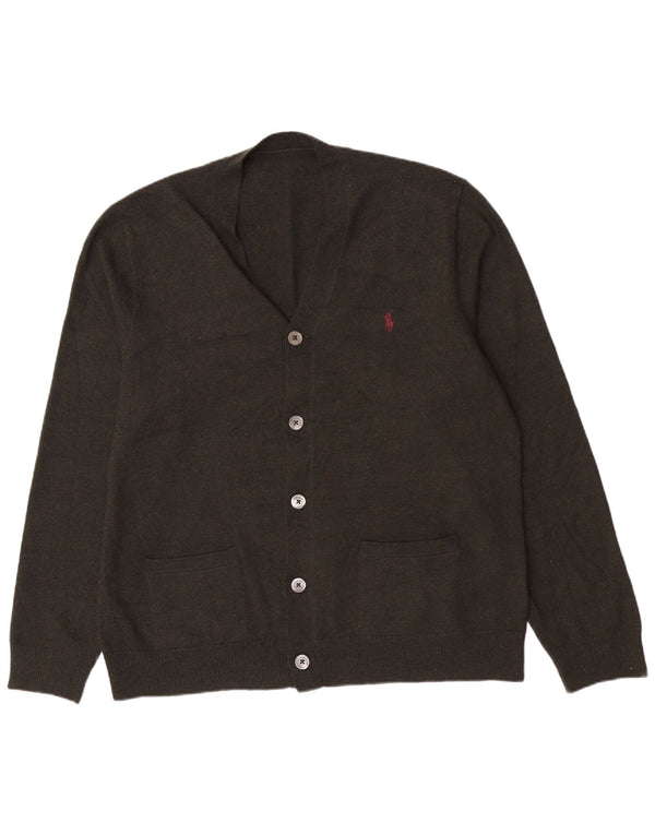 Polo Ralph Lauren muški pulover od velike zelene merino vune, klasični