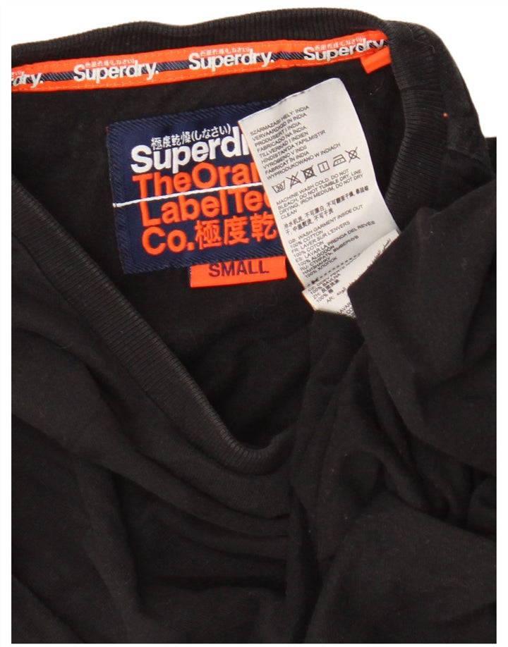 Superdry muška majica kratkih rukava Mala crna pamučna majica