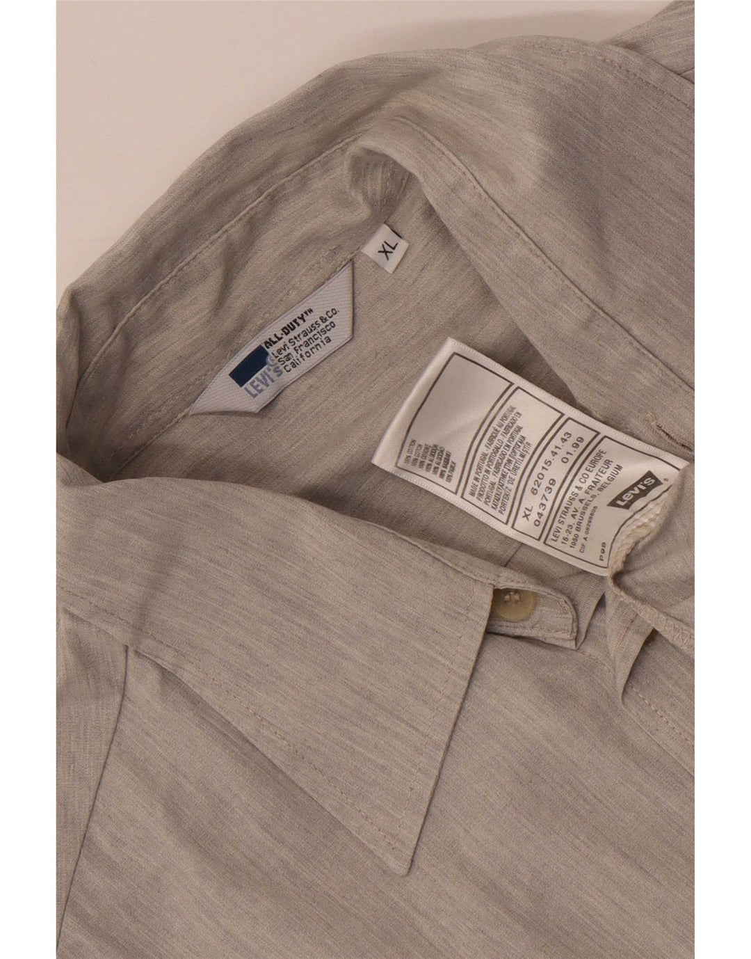 Levi's muška košulja kratkih rukava XL sivi pamuk