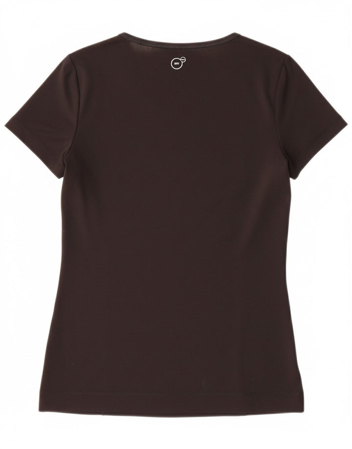 PUMA Womens T-Shirt Top UK 8 Small Black Polyester
