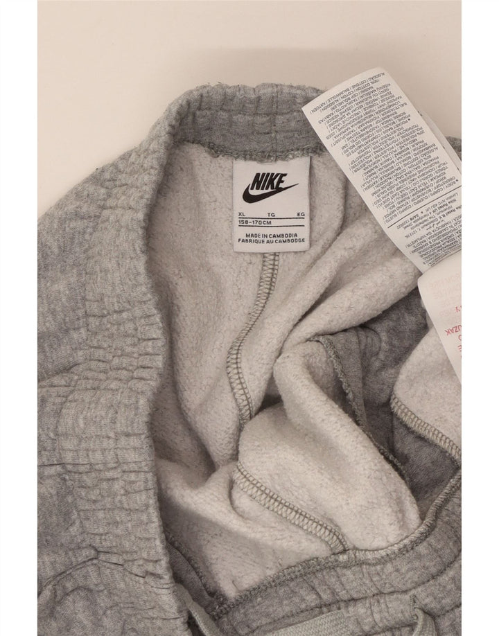 NIKE Boys Cargo Trenirka Hlače Joggers 13-14 Years XL Grey Flecked