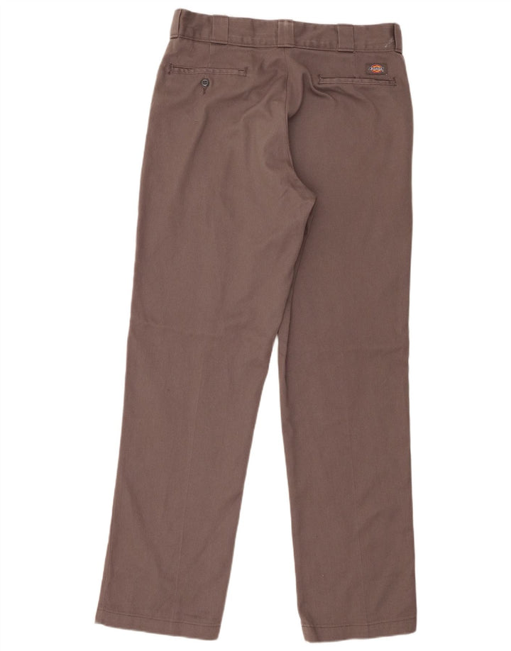 Dickies muške ravne chino hlače W34 L34 sivi poliester