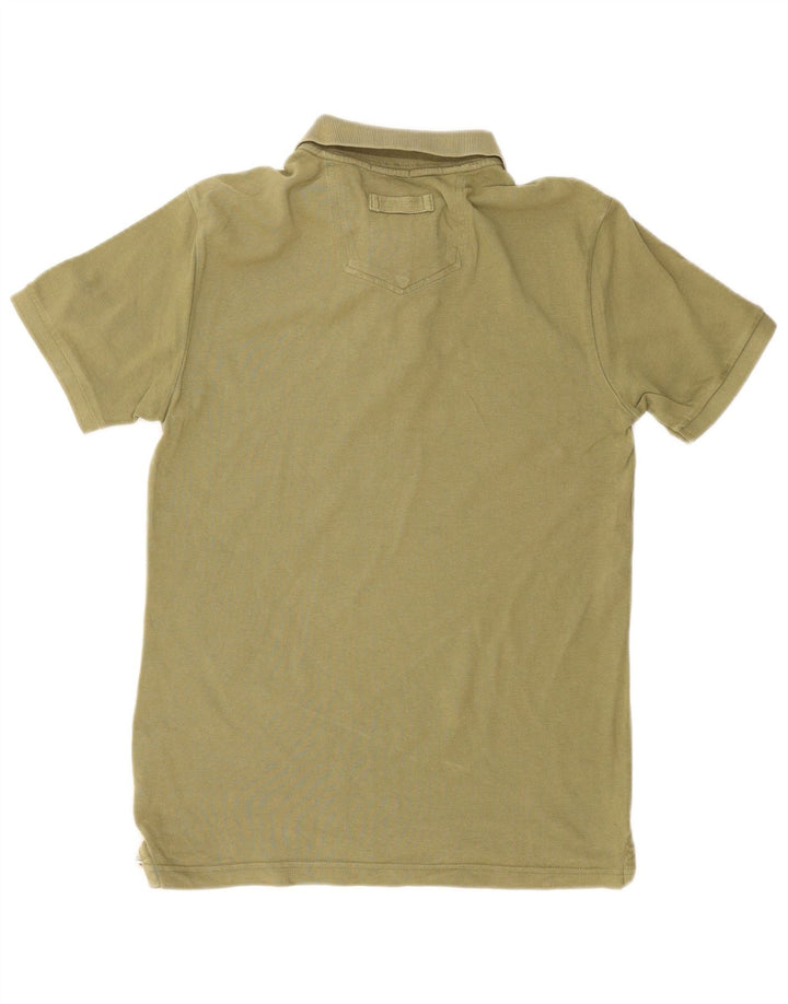 FAT FACE Mens Polo Shirt Small Green Cotton