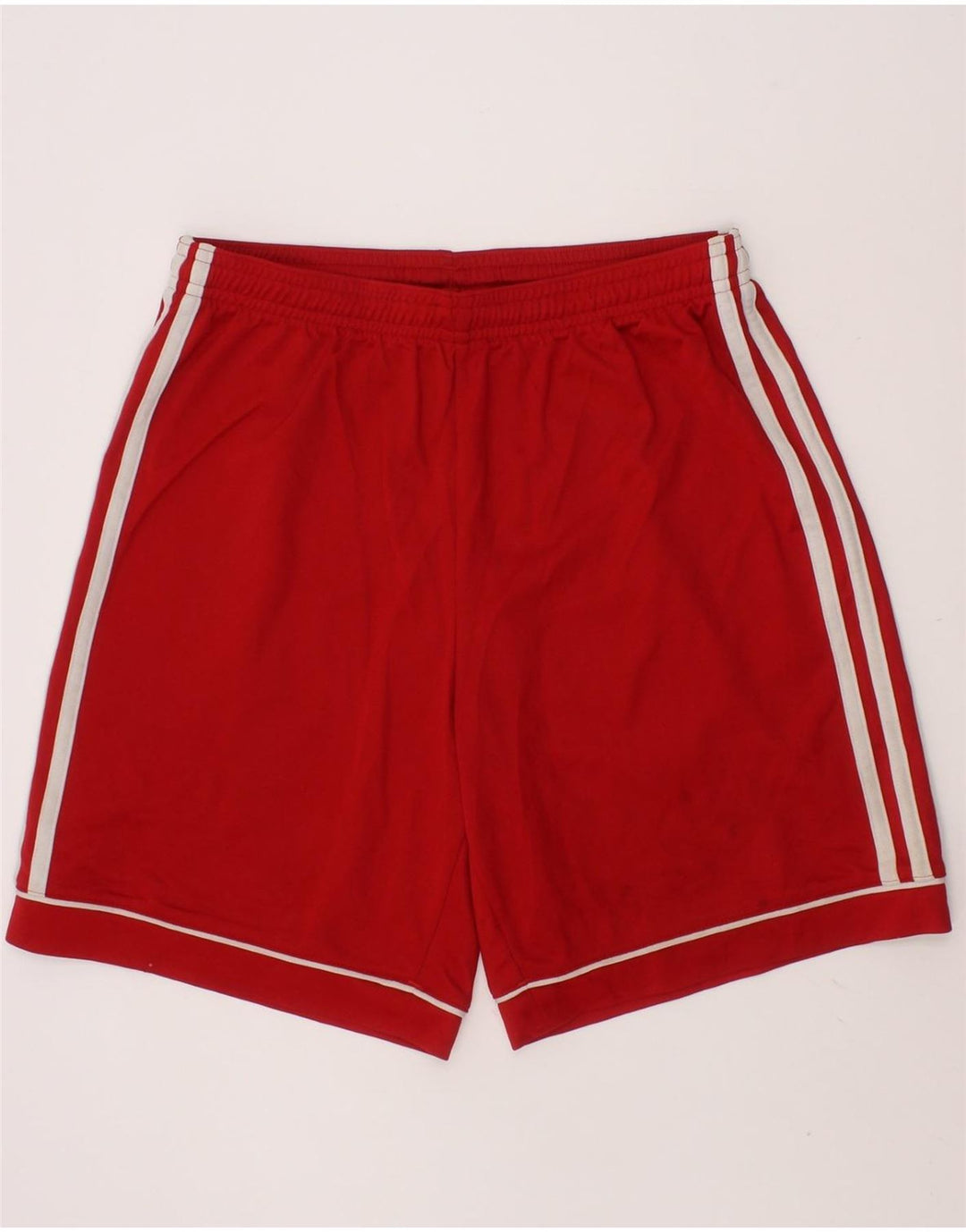 ADIDAS Boys Climalite Sport Shorts 13-14 Years  Red Polyester Vintage Adidas and Second-Hand Adidas from Messina Hembry 