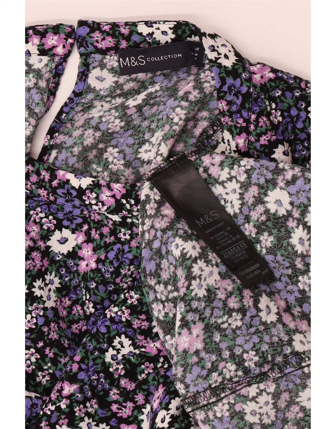 Marks & Spencer Top ženska bluza UK 10 malih raznobojnih cvjetnih