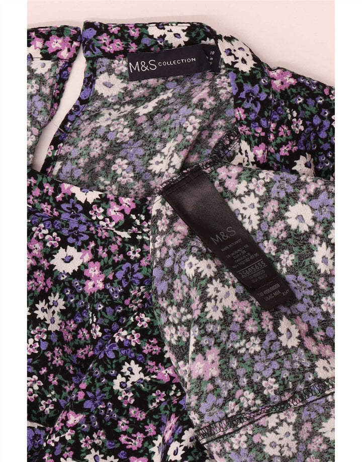 Marks & Spencer Top ženska bluza UK 10 malih raznobojnih cvjetnih