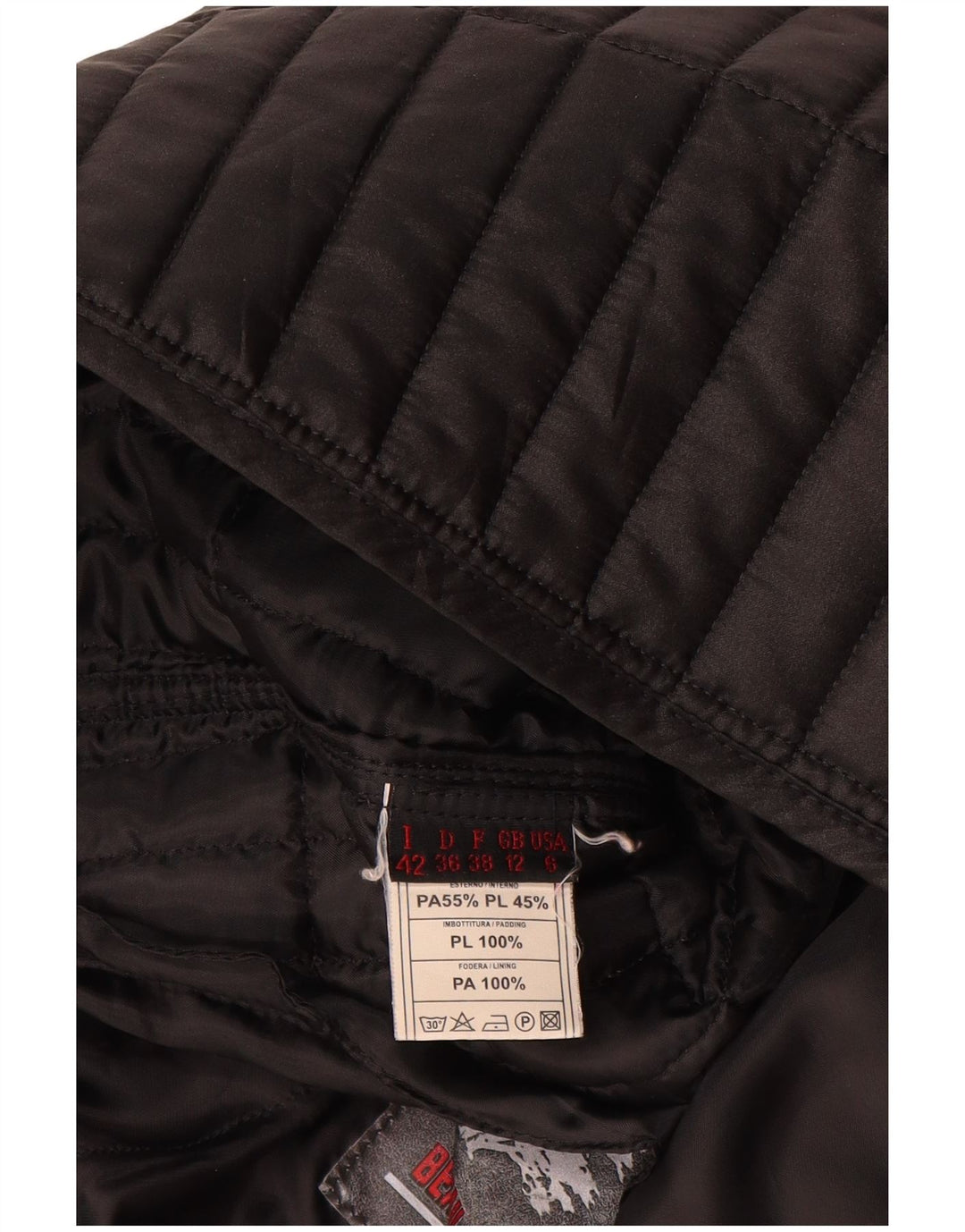 Chateu Beau Cedre Ženska prošivena jakna UK 12 Srednji crni poliamid