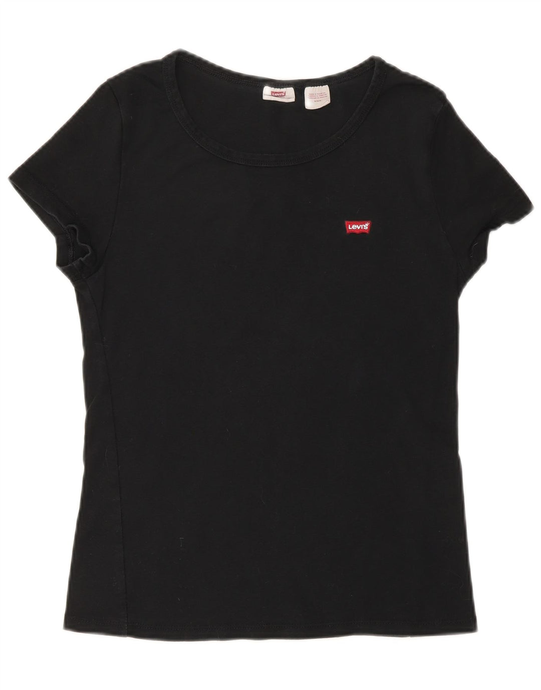 LEVI'S Womens T-Shirt Top UK 12 Medium Black