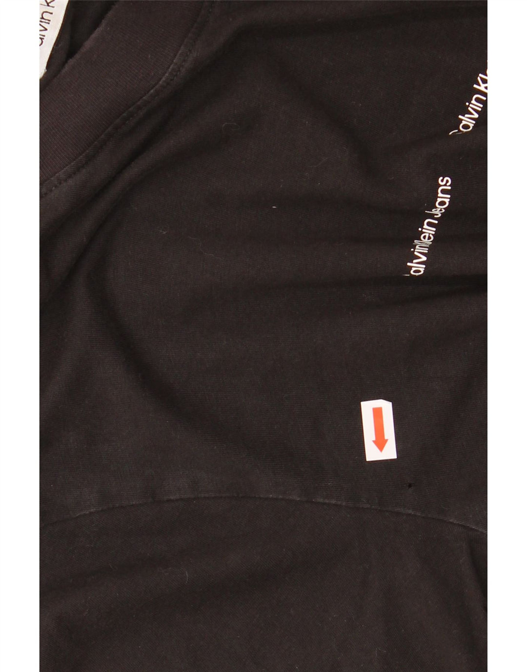 Calvin Klein Jeans muška majica dugih rukava s grafikama, mala crna pamučna majica