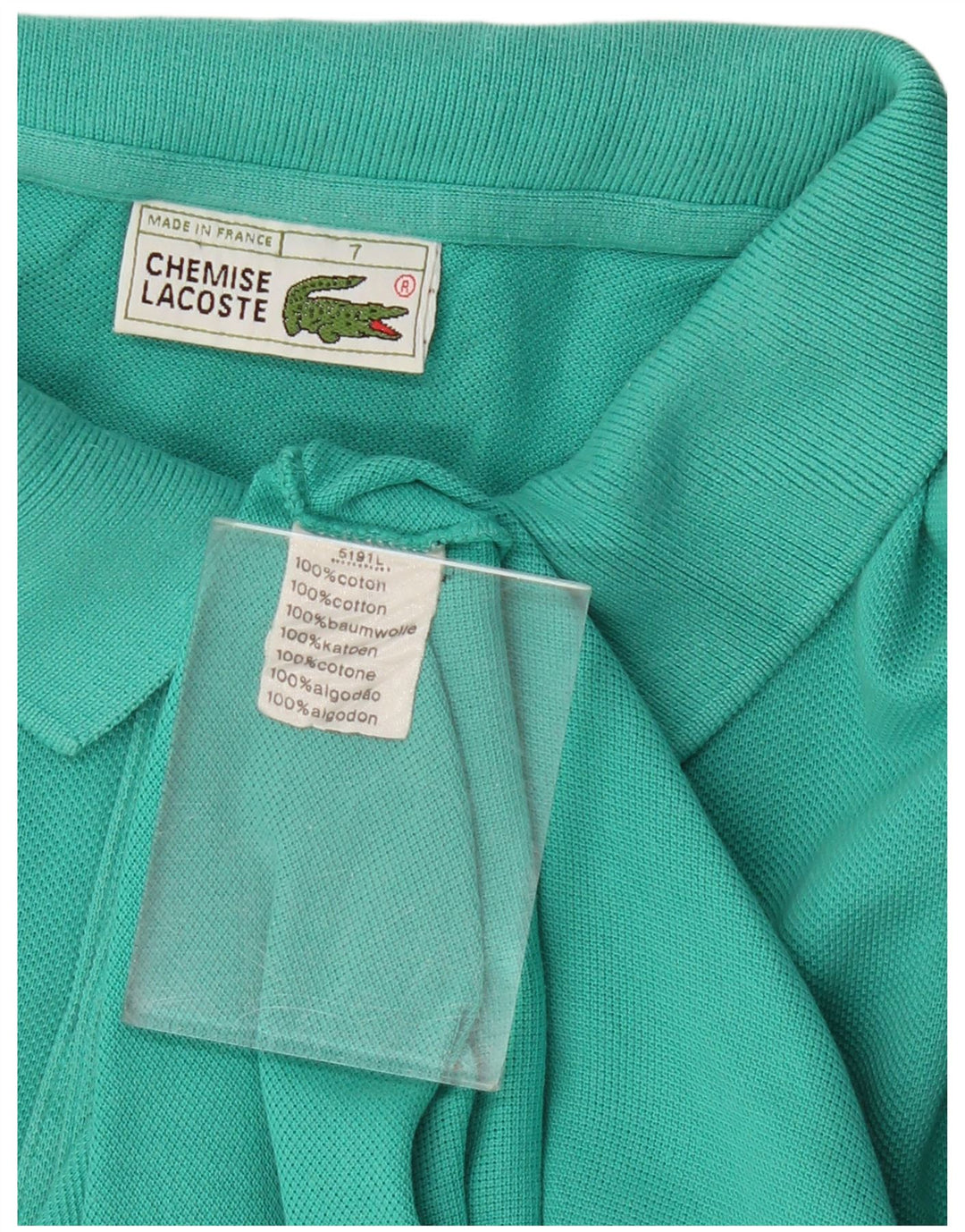 Lacoste muška polo majica veličina 7 2XL tirkizni pamuk