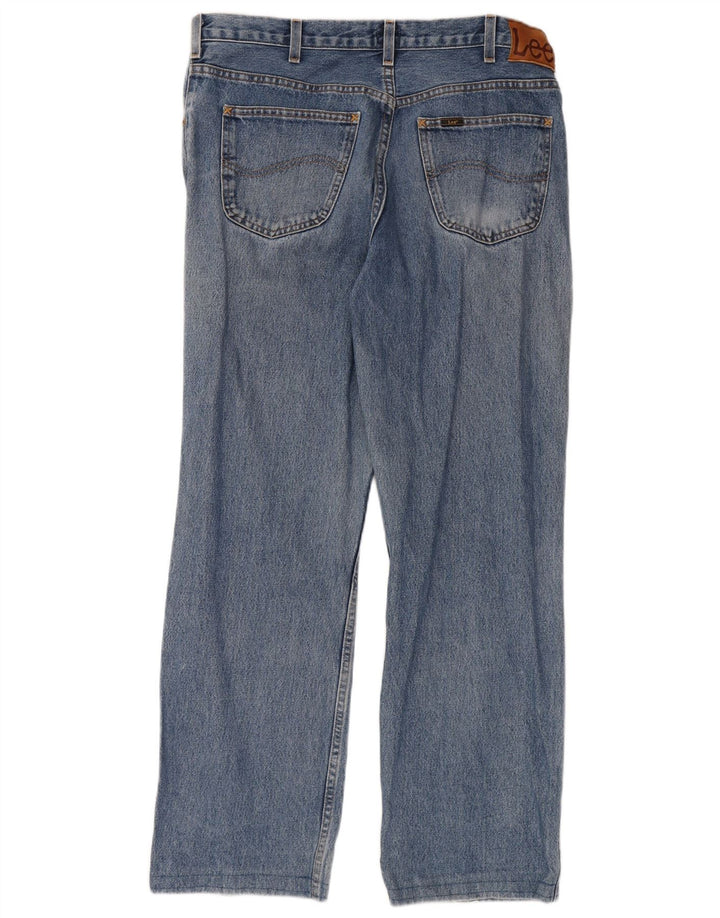 Lee muške ravne traperice W36 L34 plavi pamuk