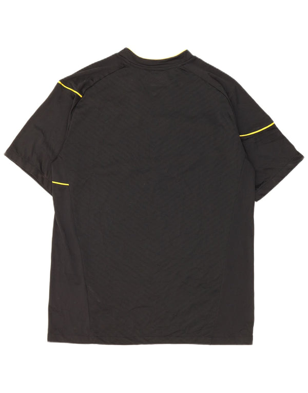Nike Dri Fit Graphic majica kratkih rukava UK 38/40 srednje crna na pruge