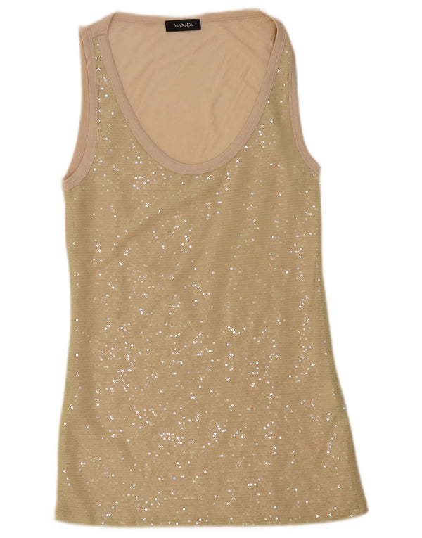 Max & Co. Ženska haljina-tunika bez rukava UK 8 Small Beige Flecked